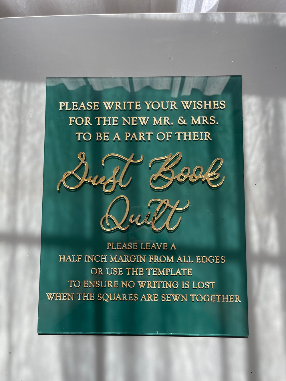 Small Laser Cut/Engraved Custom Acrylic Sign