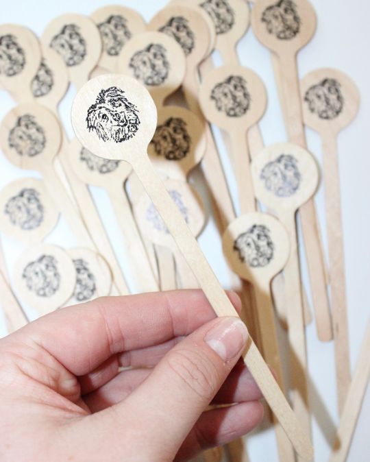 Custom Foil Wooden Drink Stirrers