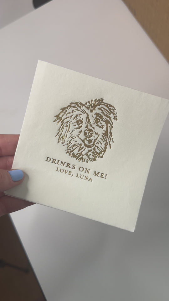 Custom Foil Cocktail Napkins