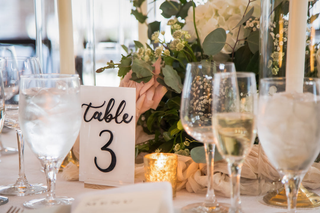 Acrylic Table Numbers