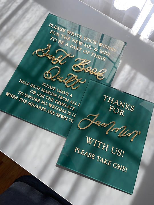 Small Laser Cut/Engraved Custom Acrylic Sign