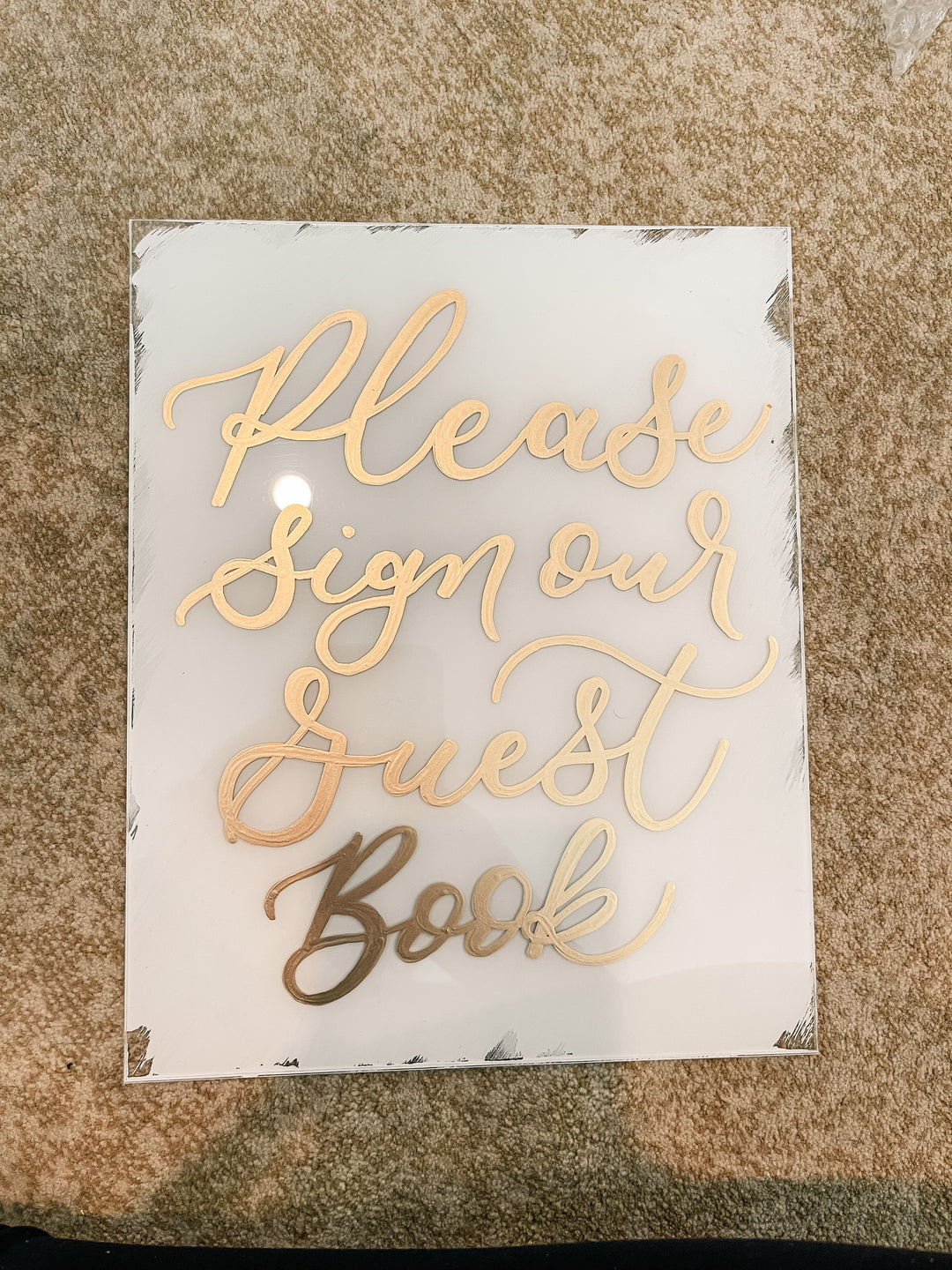 Small Custom Acrylic Sign