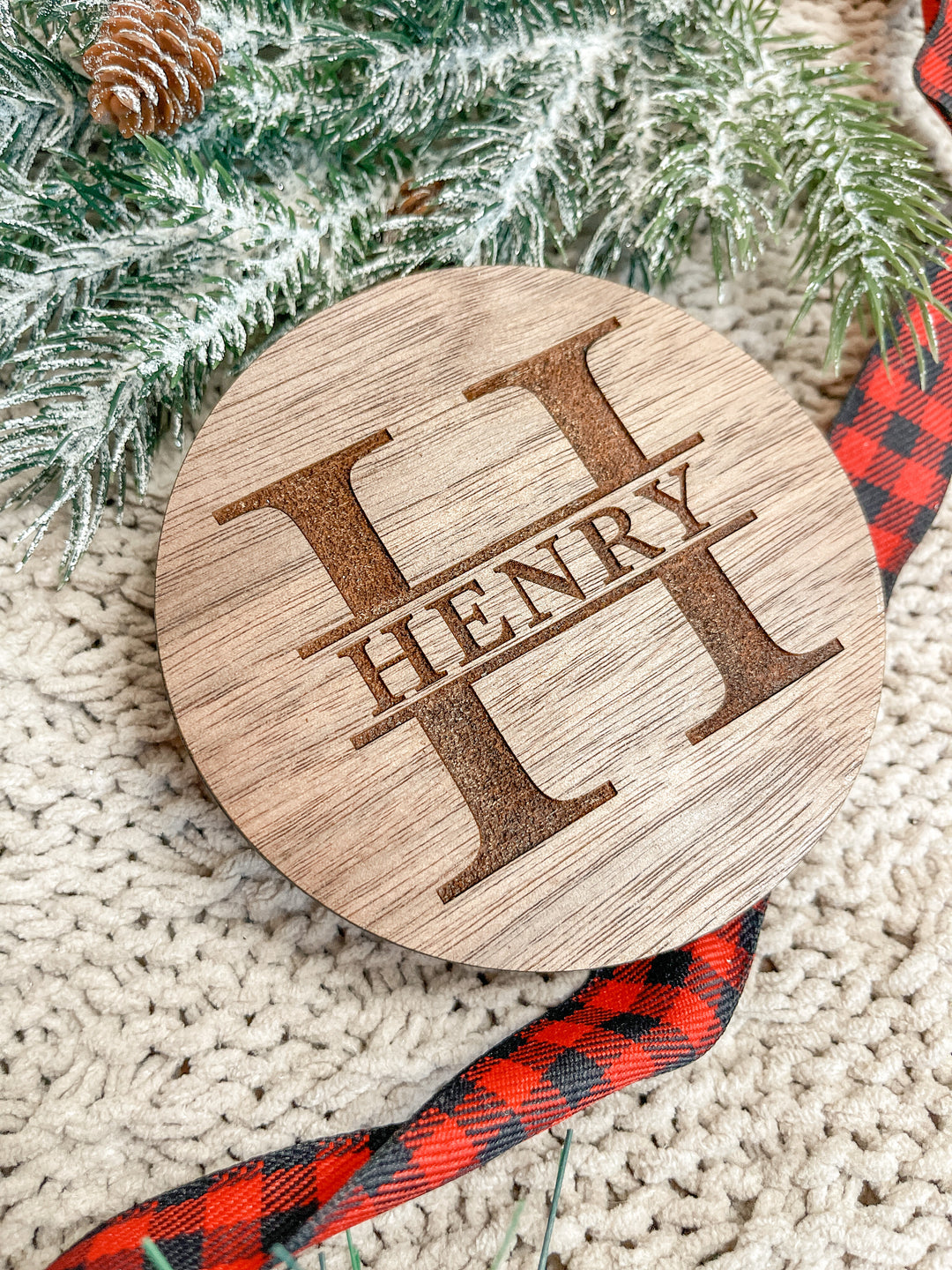 Custom Last Name Engraved Coasters