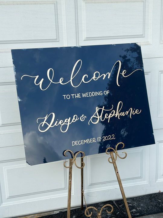 Horizontal Custom Acrylic Welcome Sign