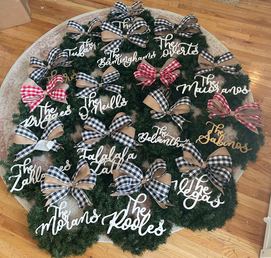 PREORDER Custom Christmas Wreath