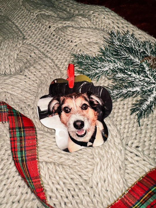 Dog Paw Metal Ornament