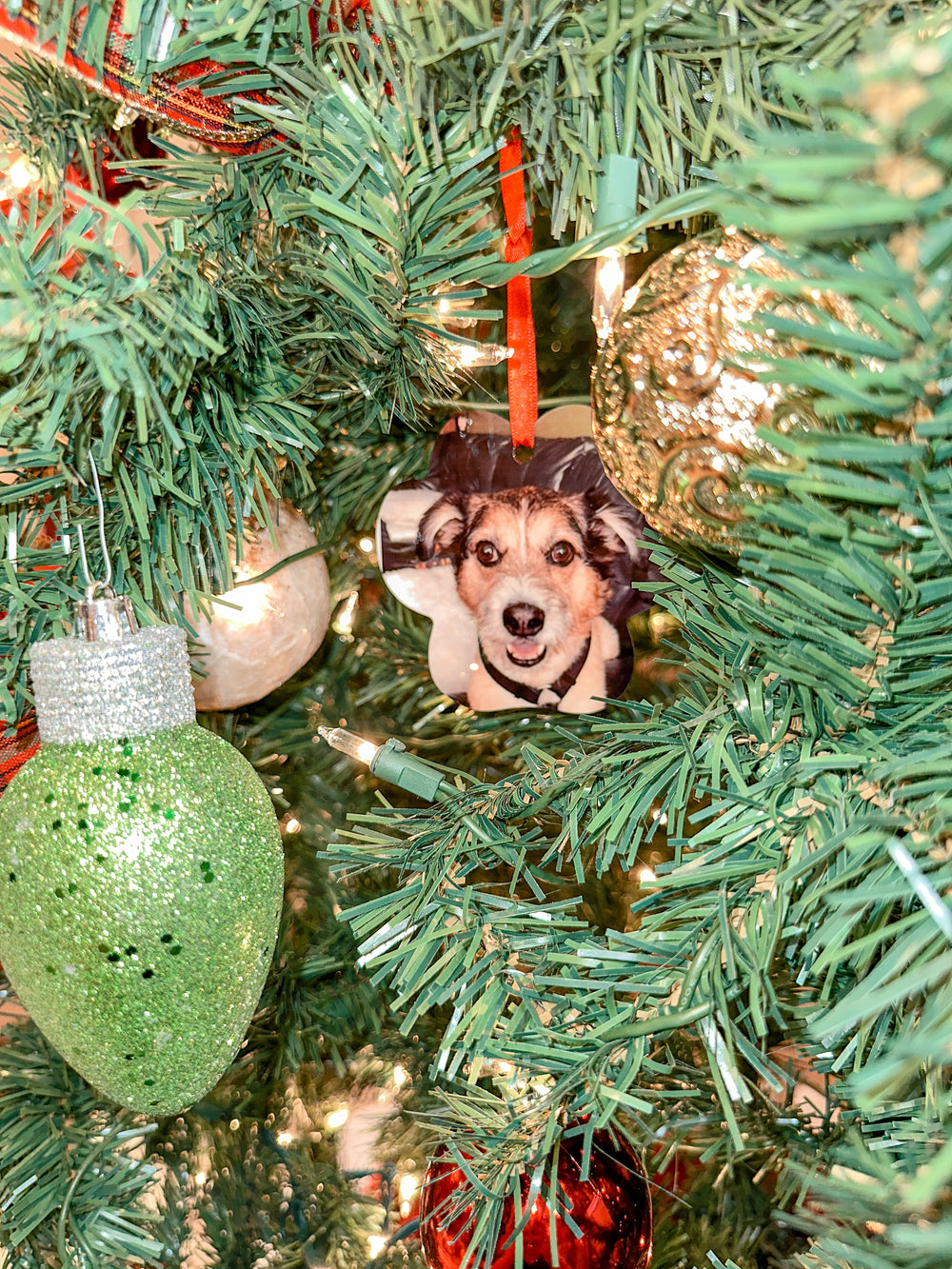Dog Paw Metal Ornament