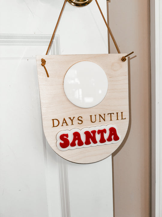 Dry Erase Days until Christmas/Santa