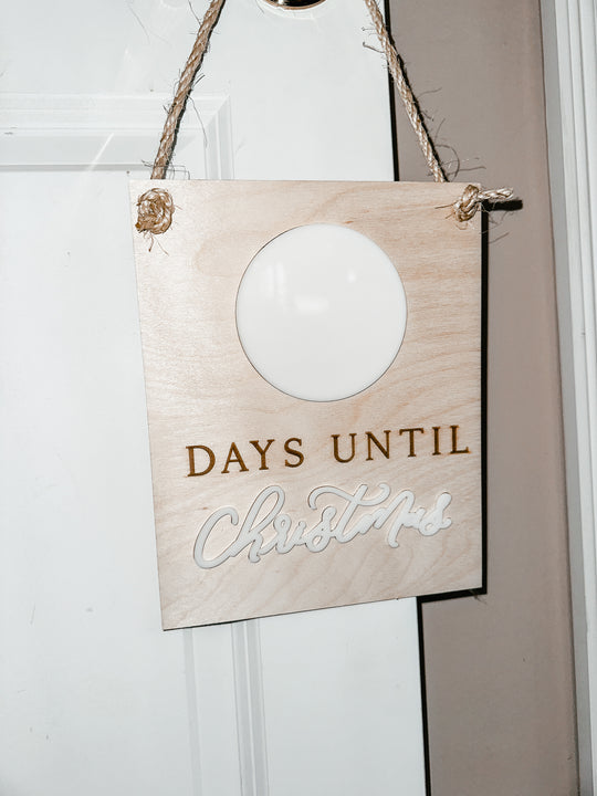 Dry Erase Days until Christmas/Santa