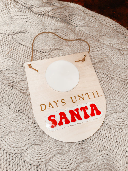 Dry Erase Days until Christmas/Santa