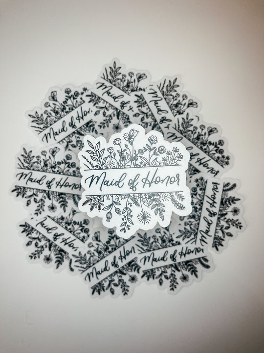 Maid of Honor Sticker