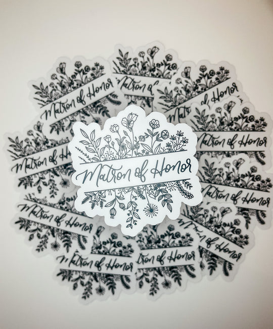 Matron of Honor Sticker
