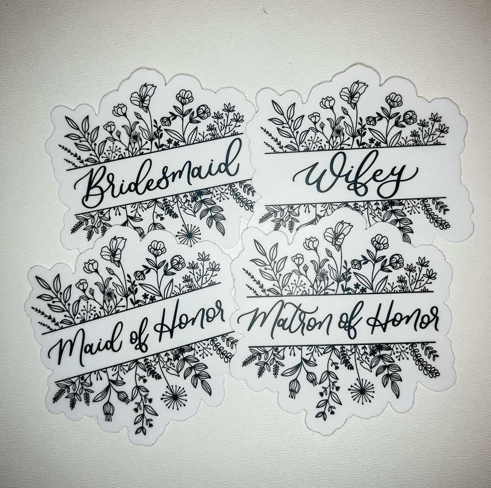 Maid of Honor Sticker
