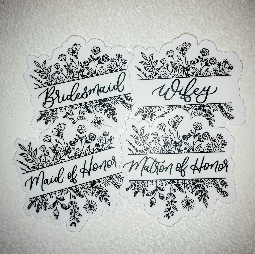 Maid of Honor Sticker