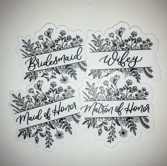 Maid of Honor Sticker