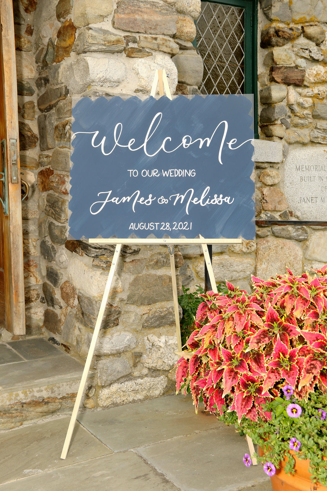 Horizontal Custom Acrylic Welcome Sign