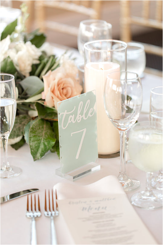 Acrylic Table Numbers