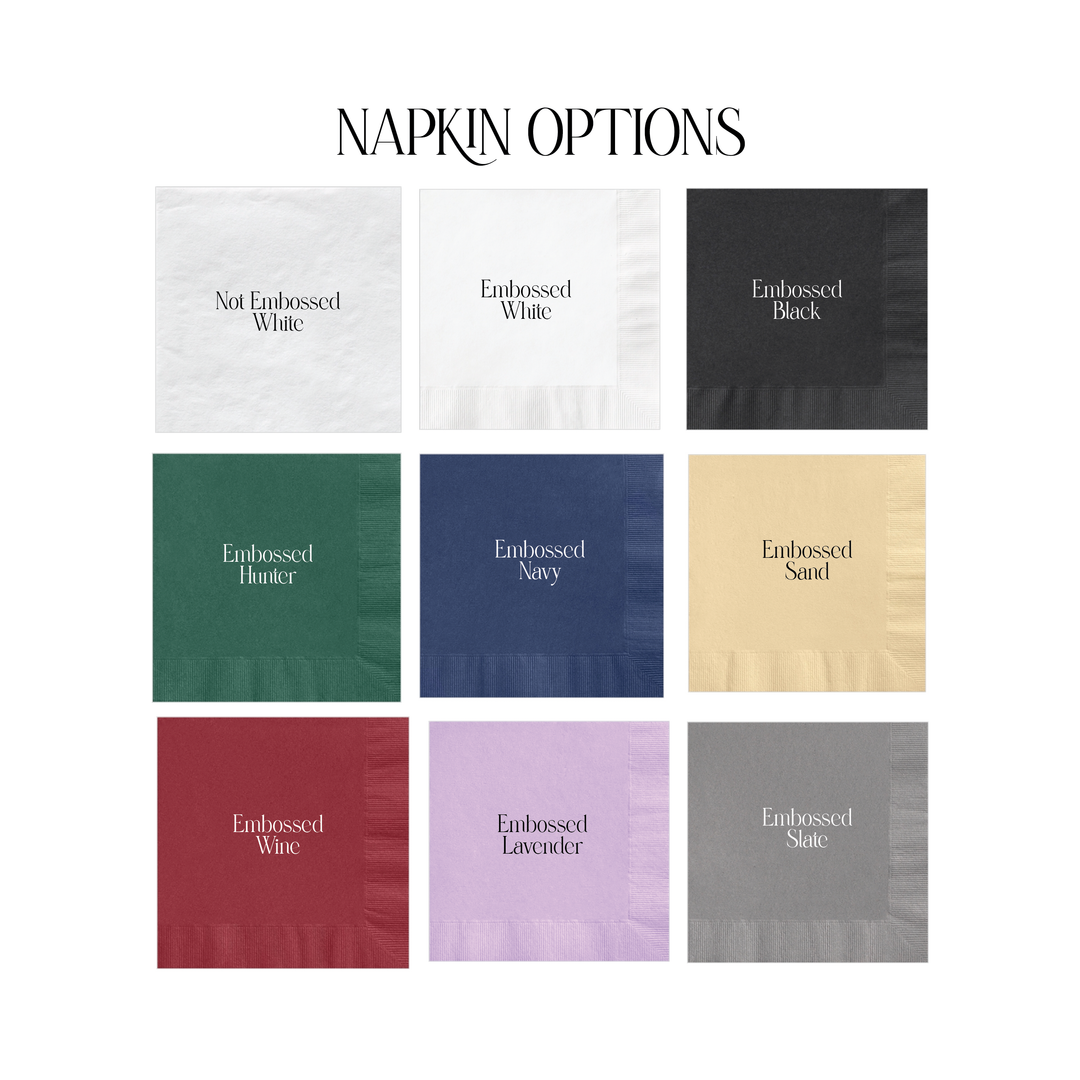 Custom Foil Cocktail Napkins