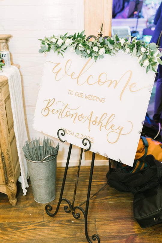 Horizontal Custom Acrylic Welcome Sign